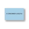 Etiquettes 31x19mm "a conso jusqu'au" bleues